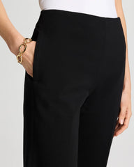 Black Juliet Lightweight Straight Crop Pants