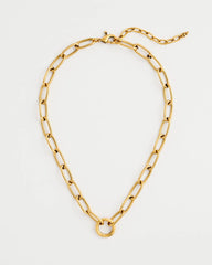 Gold Golden Charm Link Necklace
