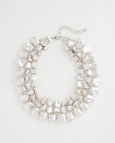 Silver Chunky Silver Multi-Strand Necklace