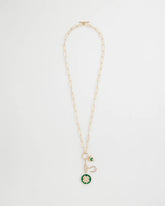 Green Lucky Charm Twice As Nice Necklace