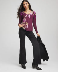 Deep Chianti Ella V-Neck Artisanal Pullover Sweater