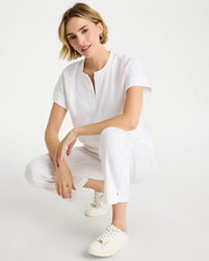 Alabaster Zenergy® Crosshatch Knit Top