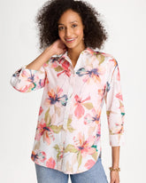 Calypso Coral No Iron™ Stretch Croix Collage Shirt