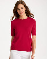Cherry Lush Ella Short-Sleeve Sweater