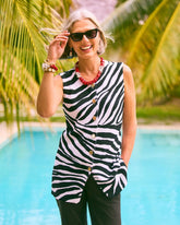 Black Zebra Refined Crewneck Sweater Vest