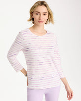 Pale Sweet Pea Palermo Cotton Slub Tee