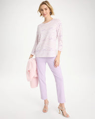 Pale Sweet Pea Palermo Cotton Slub Tee