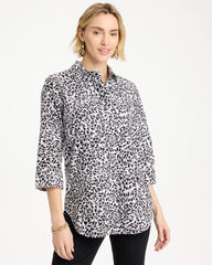 Black No Iron™ Stretch Printed Popover