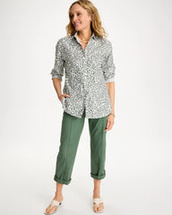Kelp Forest Printed No Iron Stretch Shirt