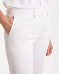 Alabaster Emme Sateen Straight Capri Pants