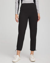 Black Zenergy® UPF Rib Mix Cropped Pants