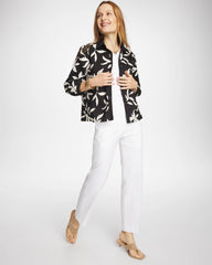 Alabaster Emme Fly Front Straight Crop Pants