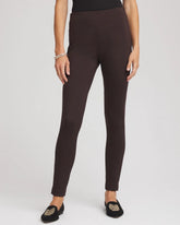 Cocoa Bean Juliet Slim Zip-Ankle Leggings