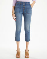 Aquaria Indigo Pull-On 22" Capri Jeans