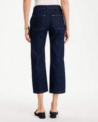 Cedar Rinse Straight Crop Trouser Jeans