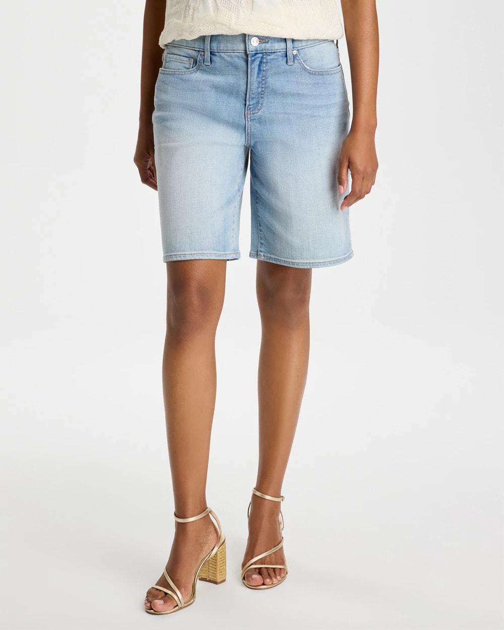 Shasta Indigo Girlfriend Slim Indigo Jean Shorts