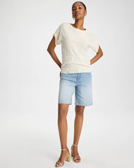 Shasta Indigo Girlfriend Slim Indigo Jean Shorts