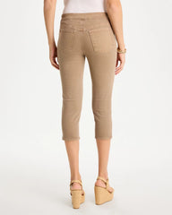 Topaz Smoke Pull-On Capri Jeans