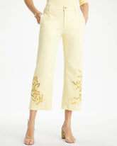 Golden Haze Trouser Cutwork Crop Jeans