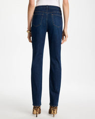 Dark Sapphire Indigo Girlfriend Slim Full-Length Jeans