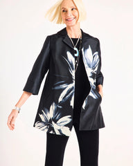 Travelers Black Travelers™ Collection Floral Long Jacket