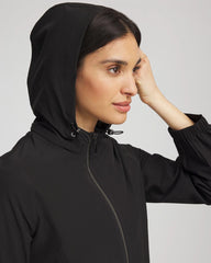 Black Zenergy® UPF Zip Front Jacket