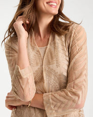 New Sonora Sand Travelers™ Sheer Embroidered Cardigan