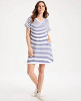 Starlit Navy Zenergy® Soft Striped Contrast Dress