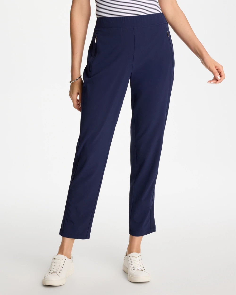 Passport Blue Zenergy® UPF Rib Mix Ankle Pants
