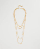 Gold Sea Foam Multi-Strand Convertible Necklace