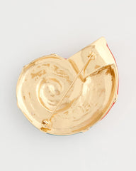 Multi Conch Shell Brooch