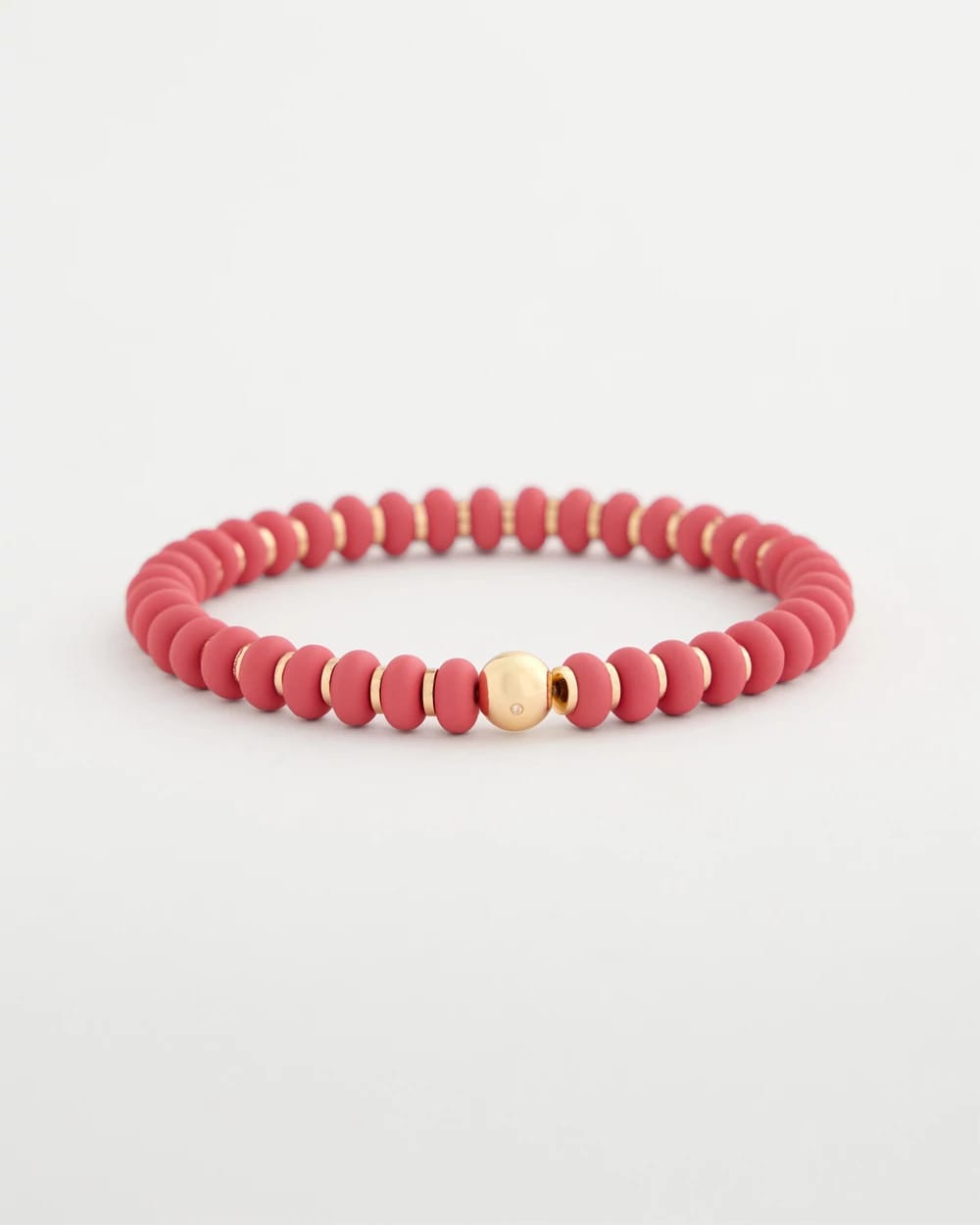 Coral Coral Inspired Round Stretch Bracelet
