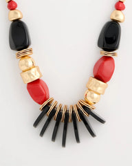 Multi Chico's Originals Mixed-Media Bib Necklace