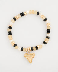 Black Shark's Tooth Stretch Bracelet