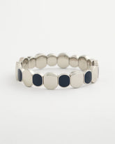 Navy Navy Resin Glam Stretch Bracelet