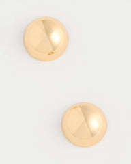 Gold Mini Goldtone Sphere Stud Earrings