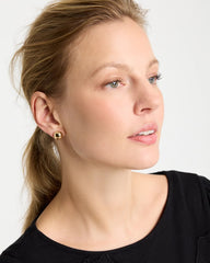 Gold Mini Goldtone Sphere Stud Earrings