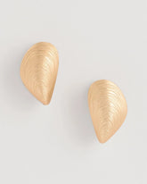 Mixed Metals Mixed Metal Shell Earrings