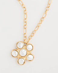 Pearl Siren Faux Pearl Pendant Necklace