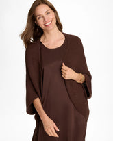 Deep Brown Knit Cocoon