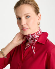 Cherry Lush Printed Skinny Scarf