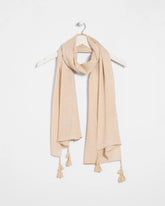 Neutral Lurex Oblong Scarf