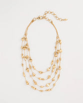 Gold Golden Nugget Illusion Necklace