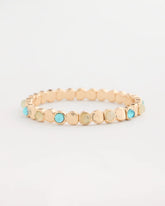 Light Blue Quartz Stone Small Stretch Bracelet