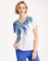 Pale Sweet Pea Zenergy® Sicily Splash Drop Shoulder Tee