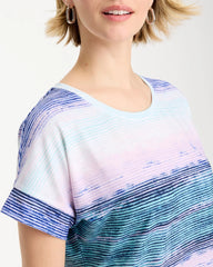 Pale Sweet Pea Zenergy® Ombre Drop Shoulder Tee