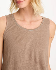 Topaz Smoke Linen Tank
