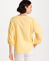 Golden Haze Tie-Front Top