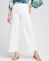 Alabaster Petite Brigitte Wide Leg Cropped Pants