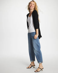 Bailey Indigo Pull-On Boyfriend Cropped Jeans